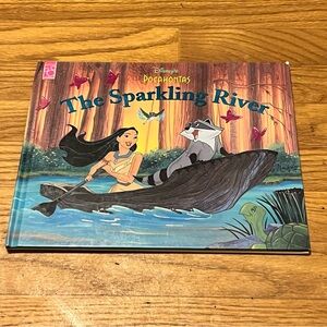 Disney Pocahontas The Sparkling River Book with Pink and Blue Cover